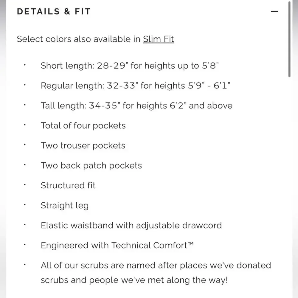 Figs Men’s‎ Pisco Basic Scrub Pants™ Graphite Stretch Medium Full Length